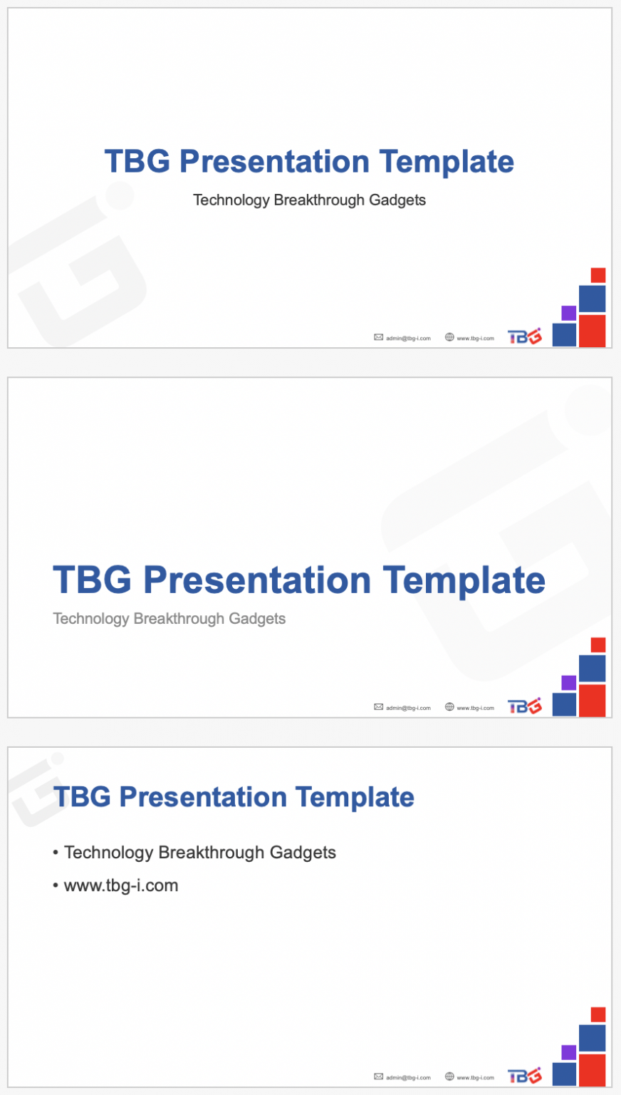 TBG Presentation Template - LoDoPage - Grow your business together